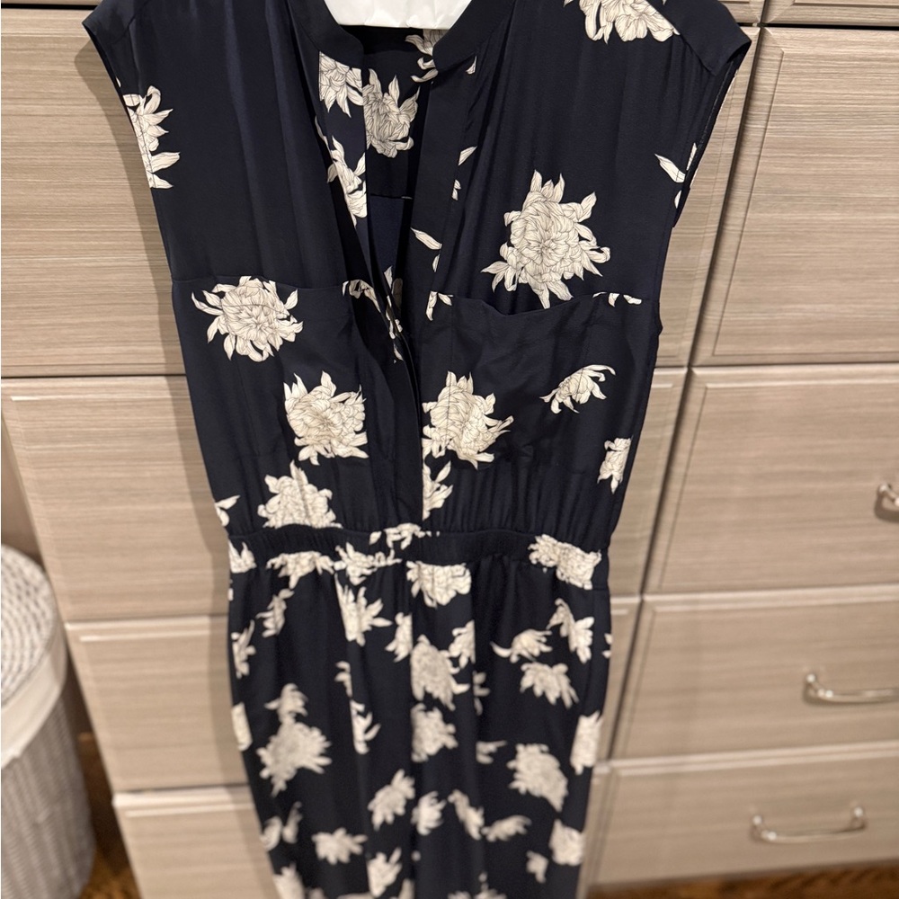 Vince Navy Floral jumpsuit
